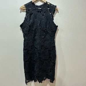 Lulu’s A Fine Romance Black Sheath Dress